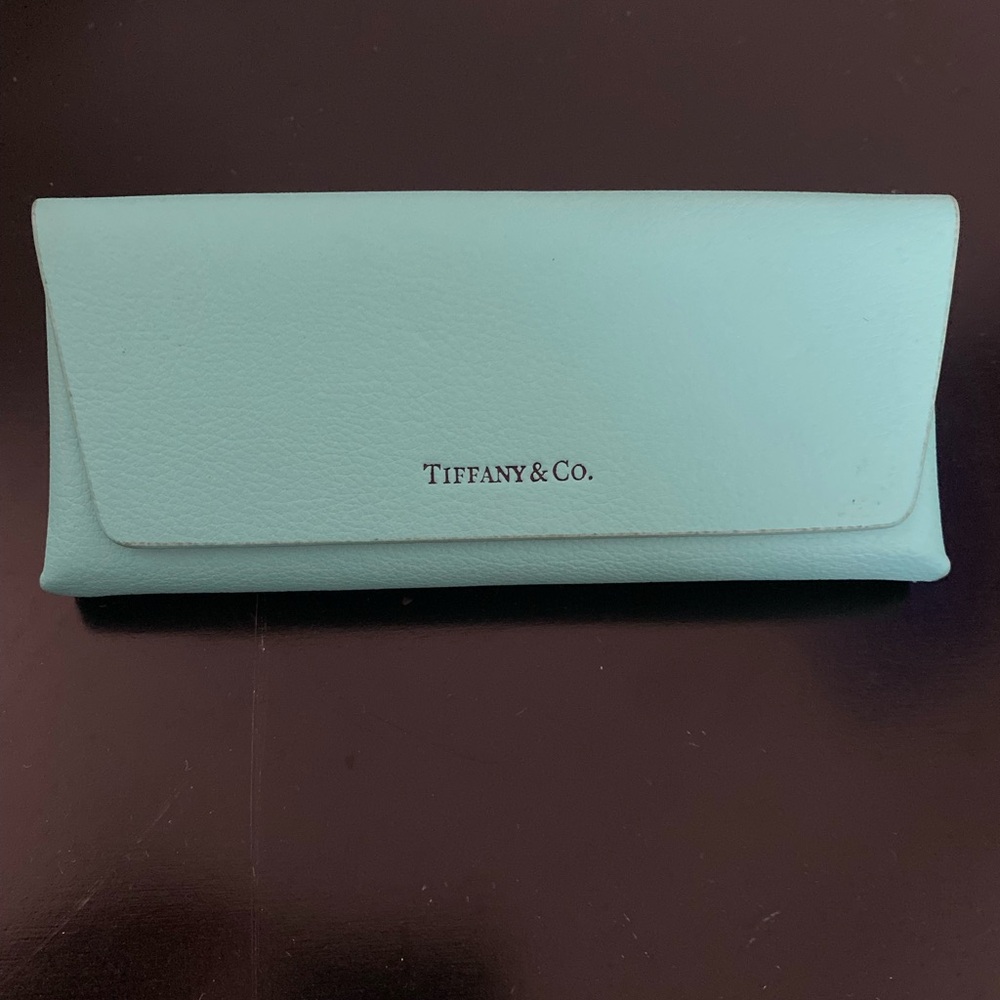 Tiffany & Co. Tiffany Blue Leather Eyewear Pouch